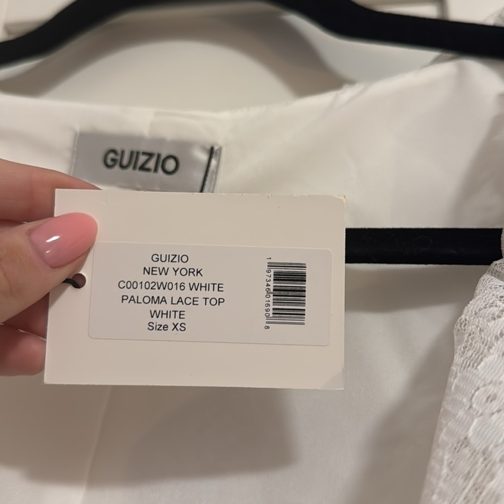 Danielle Guizio Paloma Lace Top in white - Picture 6 of 7